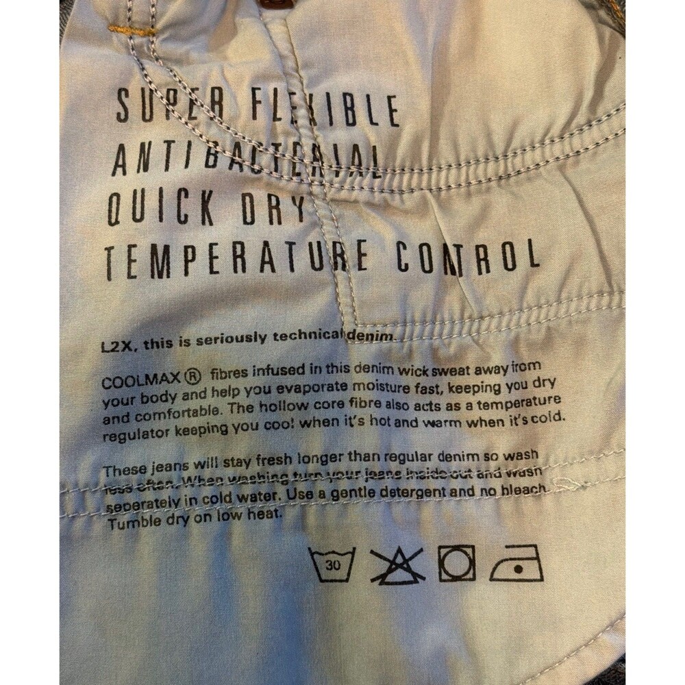 DUER Performance Denim Organic Cotton Jeans Mens 40x32 -Actual 40 X29 Relaxed - Picture 8 of 10